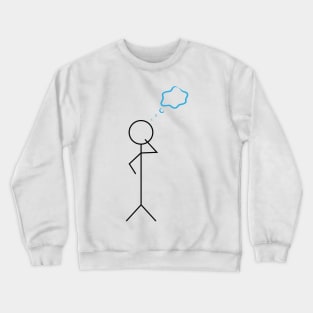 Thinking stickman Crewneck Sweatshirt